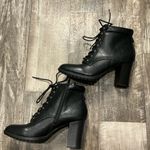 Style & Co  Black Lace-Up Heeled Ankle Boots Size 11 Photo 9
