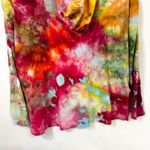 Adidas Size XL Handmade Tie Dye Hoodie Top Long Sleeve Boho Artsy Festival 488 Photo 8