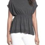 Caslon  Women's Side Tie Cotton Peplum Top Photo 1