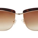 Balmain Black & Gold-Tone Square Sunglasses Photo 0