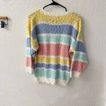 Jason Maxwell  Popcorn Vintage Pastel Acrylic Pullover Sweater Medium Photo 4
