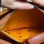 MCM Cognac Visetos Coated Canvas Shoulder Bag Leather Monogram Gold Vintage Photo 14