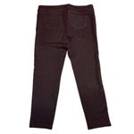 Liverpool Jeans Company Liverpool Pull On Dark Chocolate Plaid Legging Ankle Pants Women's 14 Photo 1