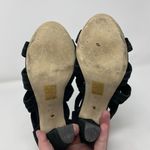 Raye  Revolve Nat Black Suede Knotted Heels Strappy‎ Knot EU 39.5 Fits US 8.5 Photo 6