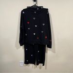 Lou & grey NWT  Heart Cozy Cotton Wide Leg pants and sweater set size small women Photo 3