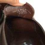 Franco Sarto  brown leather‎ animal print block heel loafers shoes ladies 8.5 Photo 5