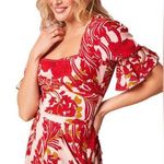 Band of Gypsies NWT Band of the Free Siren Red Floral Puff Sleeve Top | Size: M Photo 0