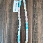 BaubleBar NWT Multicolor Beaded Necklace “N” Initial Photo 0