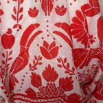 Farm Rio Red and White Floral Crop Top Photo 9