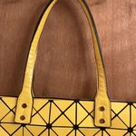 Yellow and black geo print tote bag/purse Photo 2