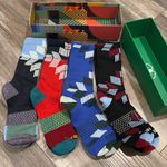 Bombas  Snowflake Calf Sock size Large Gift Box 4 pack Photo 1