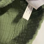 J.Crew WOMENS GREEN GAUZEY POPOVER TOP BLOUSE SMALL COTTON Photo 4