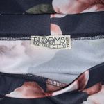 Blooms in the City Off Shoulder Ruffle Mini Dress Gray Grey Mauve Pink Floral Size M Photo 2