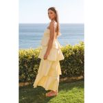 Show Me Your Mumu  Meet Cute Dress in Pale Yellow Taffeta M NWT Photo 1