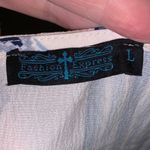 Fashion Express white native print ruffle flare sleeves v Photo 5