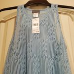 Jordan Taylor  Sleeveless Sheer Dress Swim Coverup Blue Racerback Small Photo 3