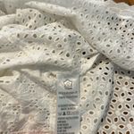 Farm Rio NWT  Anthropologie Off Shoulder Eyelet Midi Lace dress white L PETITE Photo 8