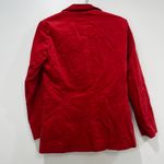 J. McLaughlin  Womens Aubrey Jacket XS NWT $348‎ Red Blazer Holiday Velour Button Photo 2