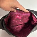 The Sak  Black Gray Leather Shoulder Strap Purse Pink Label Silver Hardwa… Photo 10