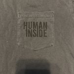 Human Inside Grey Pregnancy Tee Large Black Photo 3
