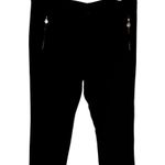 Anne Klein Size 6 Mid-Rise Ankle-Length Womens Pants Zipper Pockets Black Photo 0