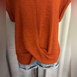 SheIn  Orange Knit Top Photo 1