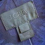 J.Crew Collection Tie Detail Floral Jacquard Blazer Navy Blue Sz S NWT Photo 9