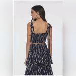 Free People Solar Corset Top Equinox Ruffle Skirt Size Small Blue Gold Set Photo 1