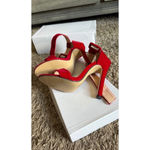 Size 5 cute sexy red heels. Photo 2