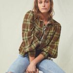 Free People Sun City Plaid Button Down Photo 0