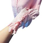 Barbie Les Rêveries Pink Floral Print 100% Silk Top Size 8 Photo 7