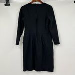 Talbots black 3/4 sleeve pullover hidden back zip dress w/ pockets size 10 Photo 3