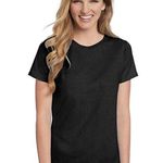 Hanes  Womens 5.2 oz. ComfortSoft Cotton T-Shirt (5680) Shamrock Green S Photo 1