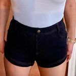 Urban Outfitters Navy Blue Denim Like Top And Shorts Matching Set Photo 2