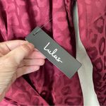 NWT Lulu’s Cheetah Print Burgundy Long Sleeve Bodysuit Size XS Red Photo 7