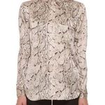 Equipment  FEMME Silk Python Print Top small Photo 0