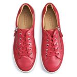 Hotter ChaseāLeather Ortholite pink side zip sneakers size 6.5 Photo 13
