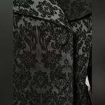 J.Jill Black Floral Damask Velvet Brocade Jacquard Jacket Blazer NWT Photo 4