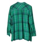 J. Jill Green Plaid Button Front Long Sleeve Shirt Size L Cotton Heritage Earthy Size L Photo 2