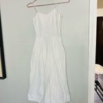 Greylin White Sweetheart Neckline Cropped Keyhole Cutout Midi Dress Size XS Photo 3