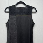 Vintage Syle Camisa Dress S/M Y2K Embroidered Whimsigoth Fairygoth 3D Floral Black Photo 6