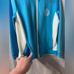 Lauren Active Ralph Lauren Blue and White Track jacket with RL Crest size Large Photo 4