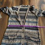 Peruvian Connection  Baby Alpaca Wool Duster Long Button Cardigan With Pockets Photo 2