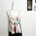 Vintage Victoria's Secret floral lace satin cami M/L White Size M Photo 3