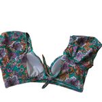 Ninety Nine Multicolor Padded Tie Bow Bikini Top Women Swimsuit XXL NWT | 71 Photo 1