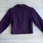 Vintage 80s Western Style Purple Wool Stitched Blazer S Photo 3