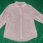 Rails  Kate 100% Silk Animal Print Patterned Button-Down Shirt size Large- Flaw Photo 0