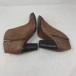 Vince Camuto  Franell 8.5 Brown Leather High Heel Bootie Ankle Boot Photo 2