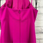 AQUA Formal Scuba Crepe Sheath Dress Fitted Above Knee Lined Bright Pink 0 NWT Photo 10