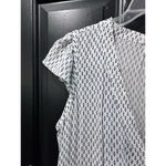 Lemlem Women's Wibi V-Neck Lace Trim blue white Short Mini Dress Size Large Photo 5